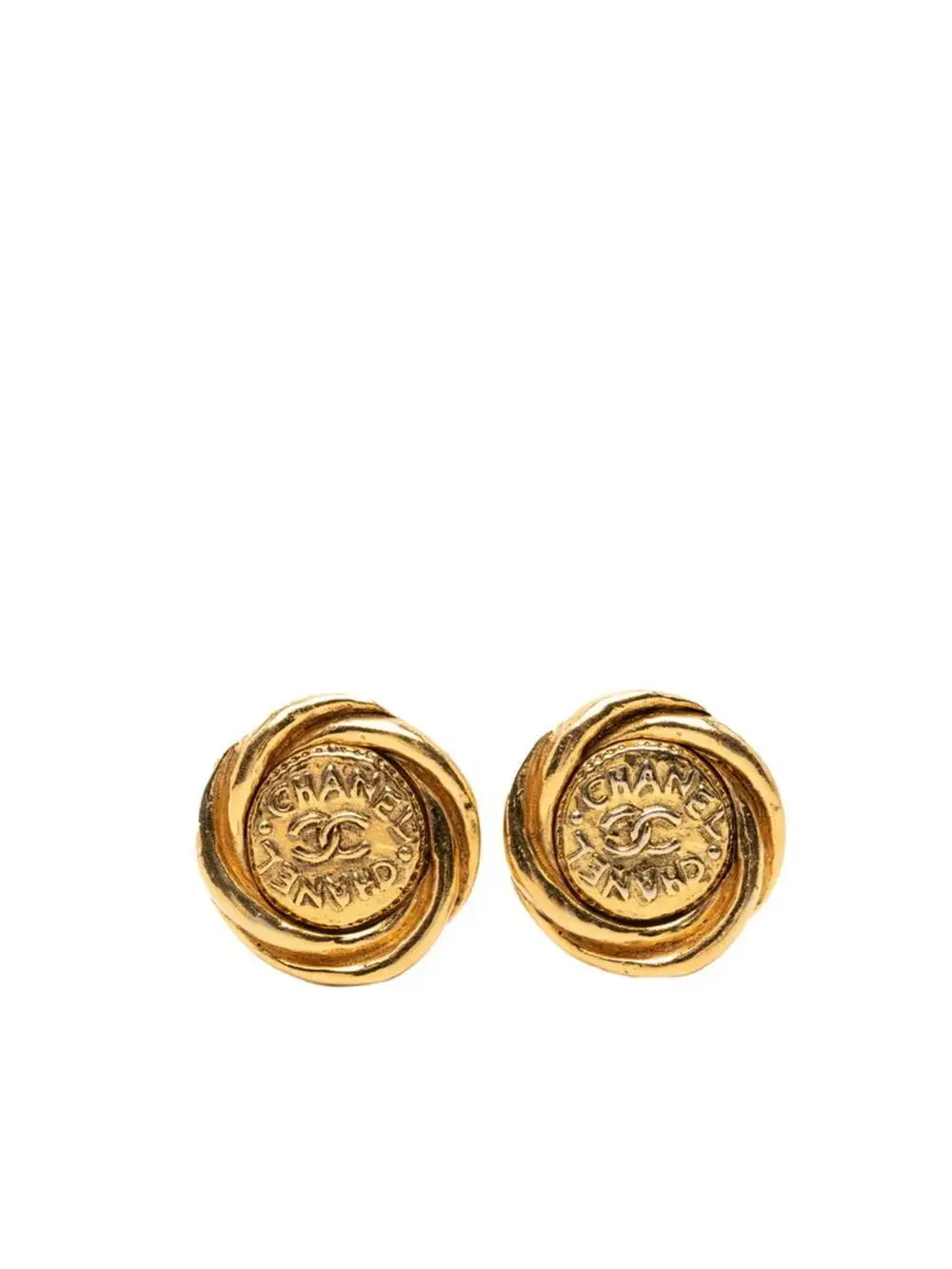 Chanel Cc Logo Clip-On Earrings Metal #246912C64B